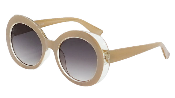 Oversized vintage style round sunglasses for women, Lian model